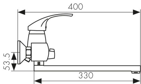 16055B Смеситель KAISER Classic для ванны
