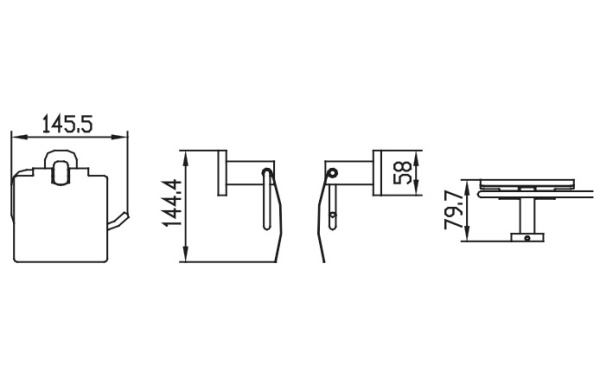 KH-2040 Держатель туалетной бумаги KAISER 