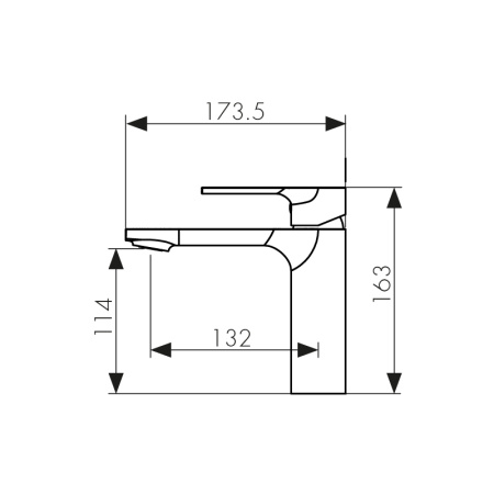 59011 Смеситель KAISER Linear для раковины 