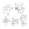 34777-2 Смеситель KAISER Sonat для биде скрытого монтажа