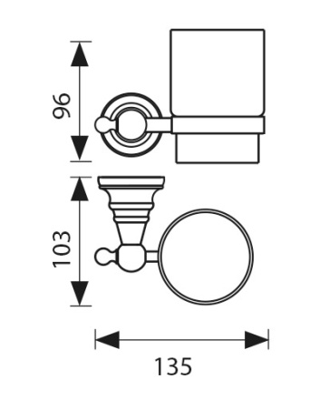 KH-4205 Держатель стакана KAISER 