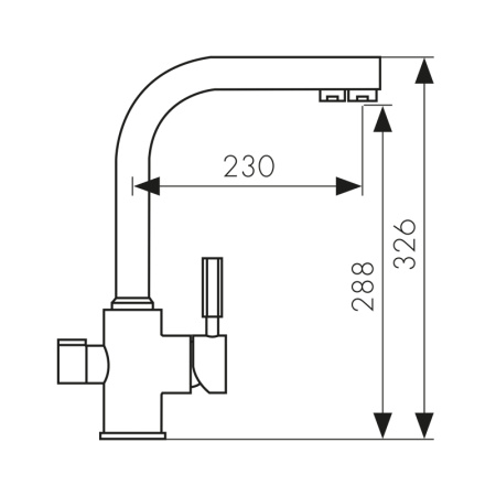 40144-2 Смеситель KAISER Decor для кухни с подачей фильтрованной воды 
