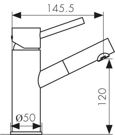 26011 Смеситель KAISER Merkur для раковины 