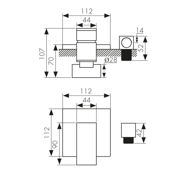 34177 Смеситель KAISER Sonat скрытого монтажа
