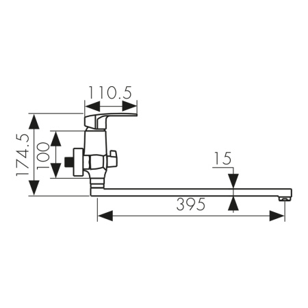 68055 Смеситель KAISER Glory для ванны
