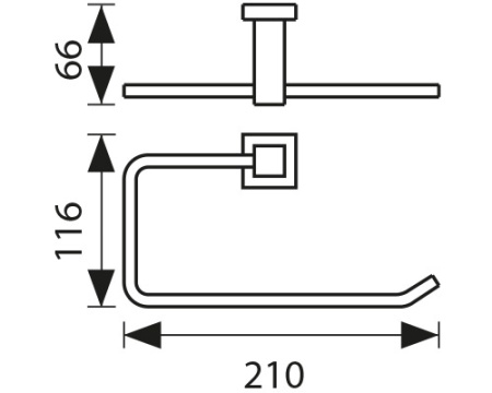 KH-4301 Держатель полотенца KAISER 
