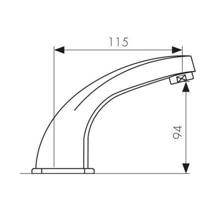 38111 Смеситель KAISER Sensor для раковины 