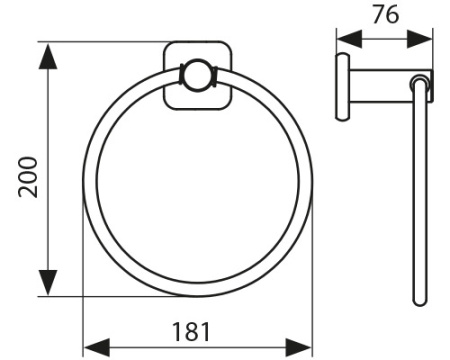 KH-1701 Держатель полотенца KAISER 