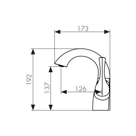 48011-1 Смеситель KAISER Comba для раковины 