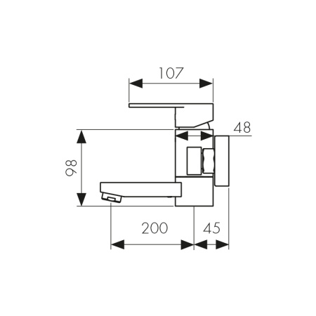 34022-1 Смеситель KAISER Sonat для ванны