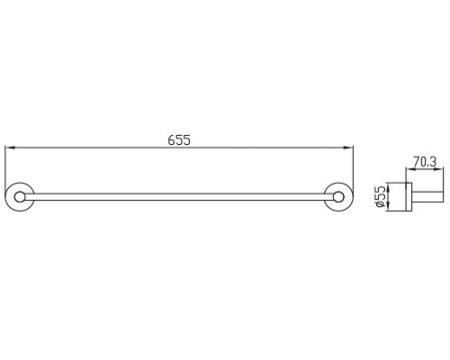 KH-4107 Держатель полотенца KAISER 